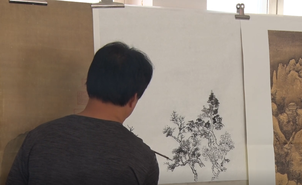 文化馆山水画公益培训第七节